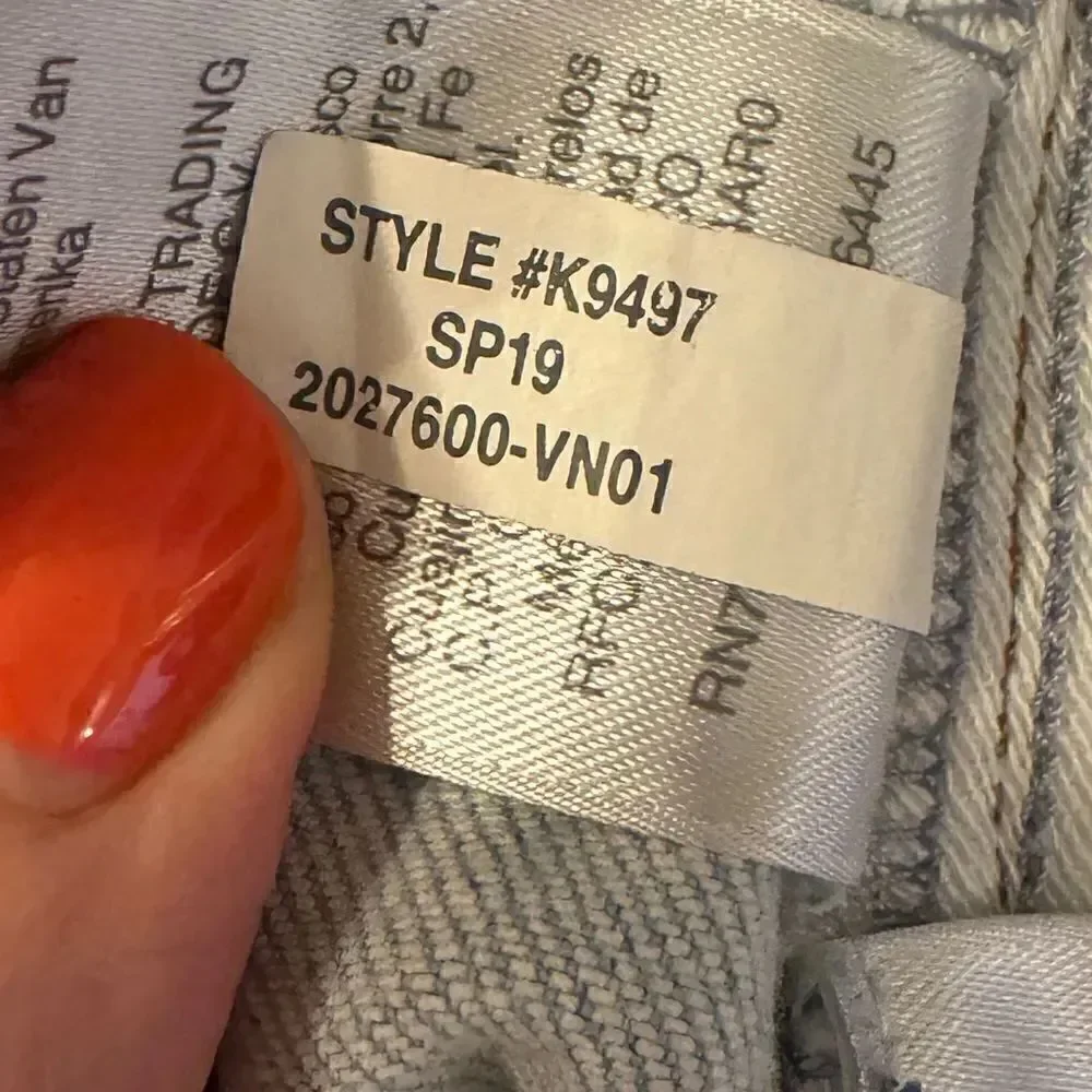 J. Crew jeans themselves